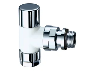 Угловой запорн.клапан 1/2"(М24х19), бел.-серебр., с EPDM