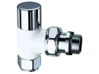 Вентиль запорный угловой  (серебро-бел.эмаль),  1/2"EPDM / аналог FL 0135